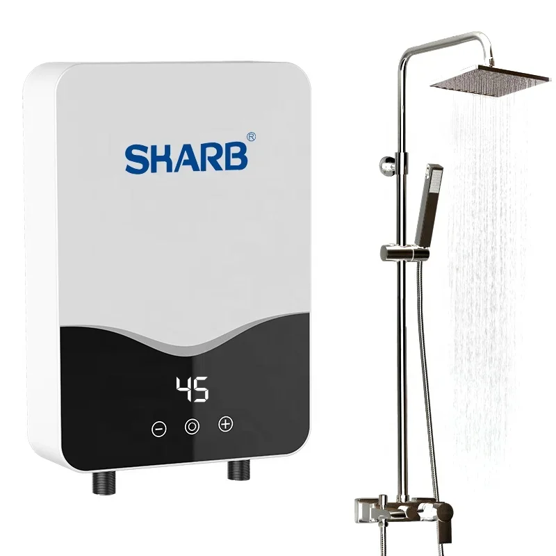 

For AU ,EU ,UK,US AF Plug 5500W Electric Tankless Instant Hot Water Heater Kitchen Bathroom Shower