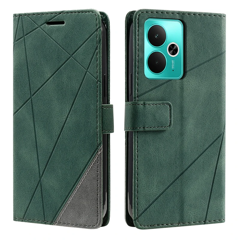 ل Coque Realme 14 5G غطاء فاخر محفظة قلابة حافظة جلدية على Fundas Realme 14 RMX5070 Realme14 14T 5G RMX5078 الحالات الهاتف