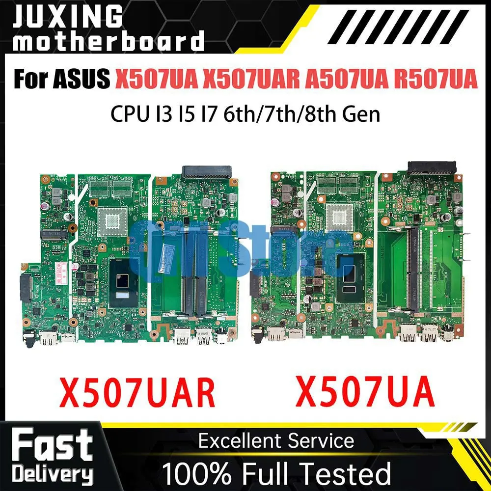 

X507UA Mainboard For ASUS X507UAR A507UA R507UA F507UA Y5000UA Laptop Motherboard CPU I3 I5 I7 6th-7th-8th Gen UMA DDR4