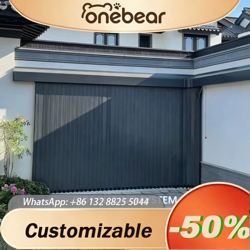 Any Size Custom Residential Durable Automatic Horizontal High Strength Construction Electric Side Sliding Sectional Garage Door