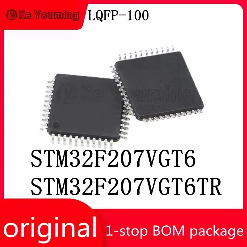 Integrated Circuit Embedded Microcontroller, Electronic Components, STM32F207VGT6, 100 LQFP, IC