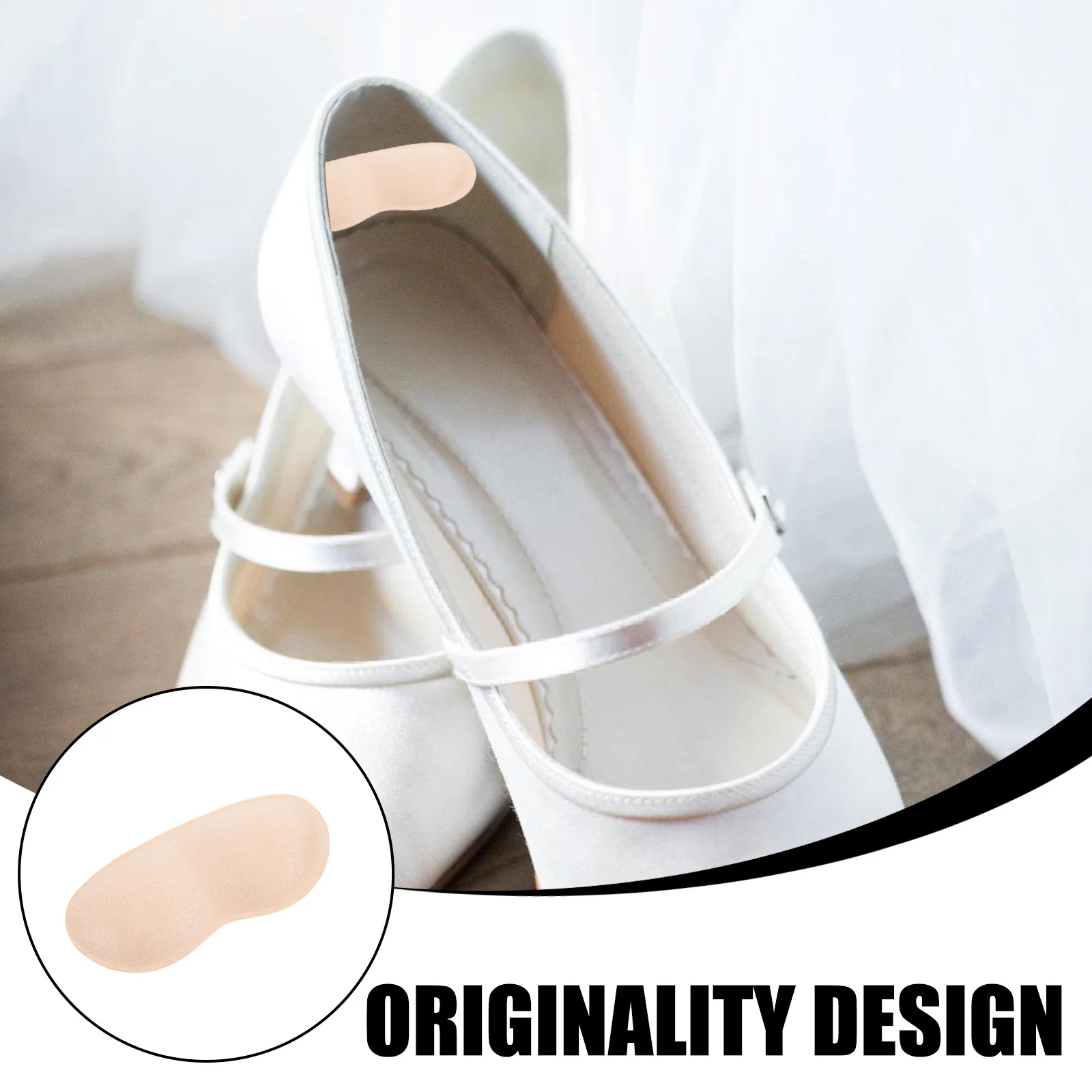 ヒールパッド自己粘着ヒールクッションインサート靴ブーツスニーカーハイヒール用耐摩耗性フットケアツール