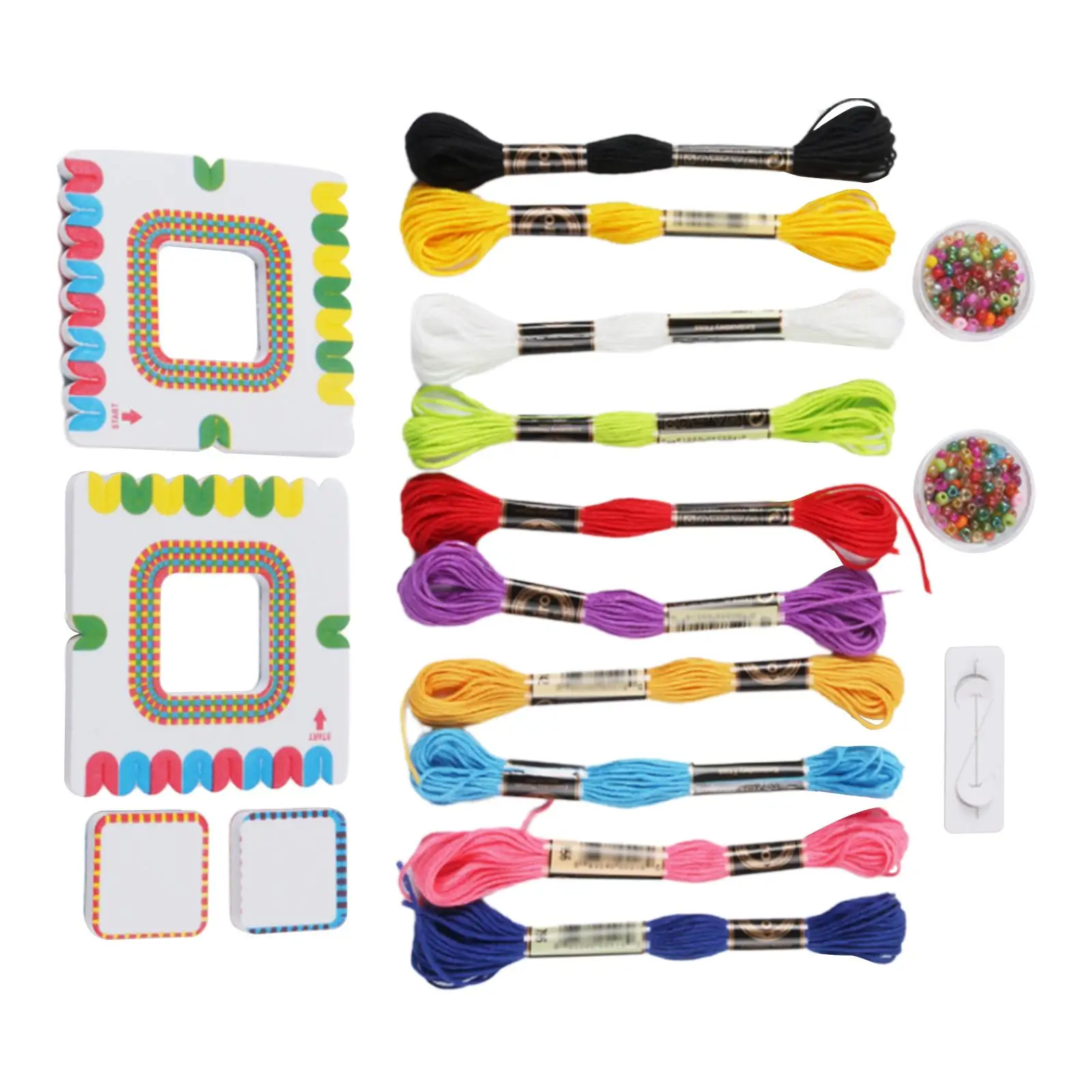 Set per realizzare braccialetti fai-da-te 10 fili di colori Set artigianale per bambini per donne Bambini Ragazza di età 6 7 8 9 10 11 12 anni Regalo di compleanno per adolescenti