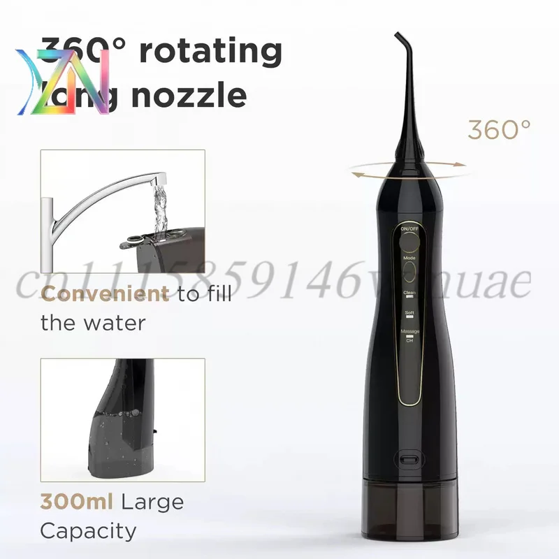 For Faywll Wate Flosses fo Teeth 300ML Oal Igato Rehageable Pota