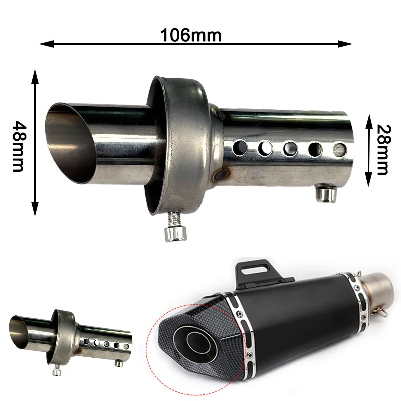 DB killer rimovibile per moto da 48 mm per silenziatore di scarico Espace Moto Silenziatore Modello speciale per tubo di scarico per moto