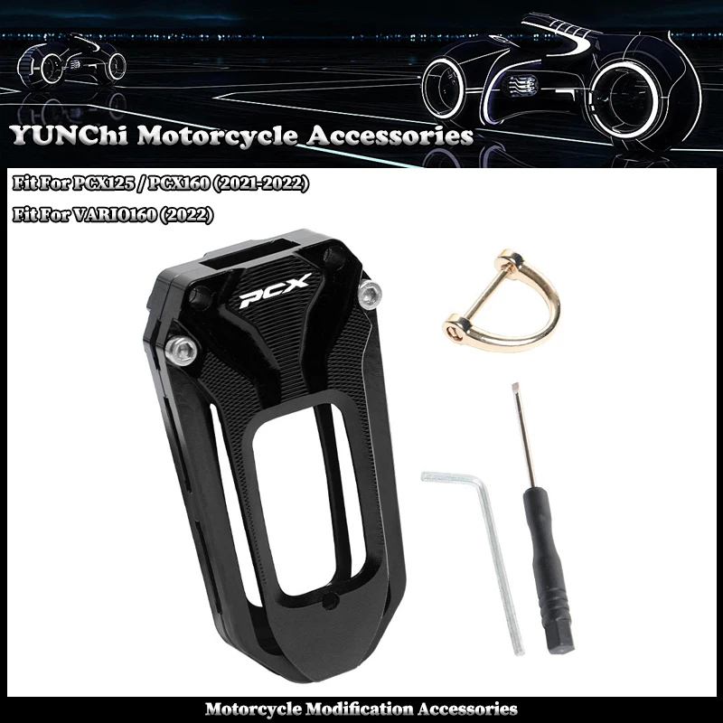 Fit For HONDA PCX125 PCX160 2021-2022 VARIO160 2022 Motorcycle Keyless System Remote Key Case Cover Shell Key Protective Holder