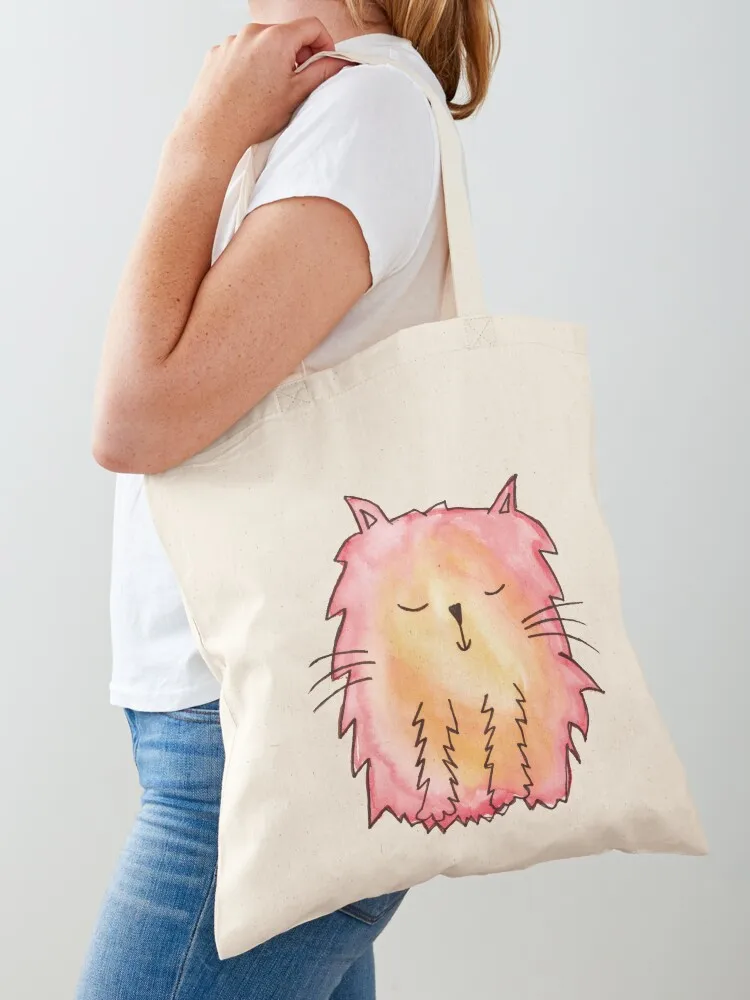 

Peachy Cat Tote Bag tote university Canvas for women women Women's
