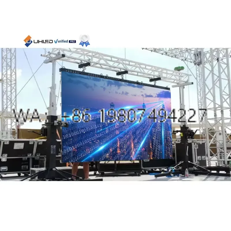 High Brightness P2.9 Outdoor Rental LED Display Screen Video Wall 500x500mm High Quality