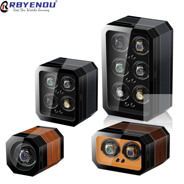 Automatic Watch Winder Mechanical Watch Placer Vertical Rotating Watch Professional Winder Case Box Free Customizable Logo OEM