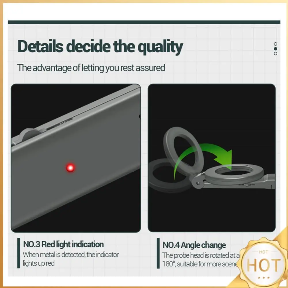 Allarme portatile regolabile portatile Scanner ad alta sensibilità Controllore di sicurezza Metal Detector impermeabile Treasure Gold Digger