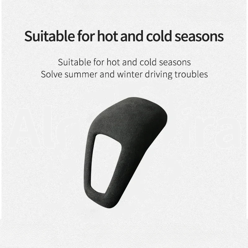 Gear Lever Shift Knob Trim Cover For Porsche Cayenne 2018 2019 2020 2021 2022 2023  Alcantara Wrap Interior Sticker Accessories - view 4
