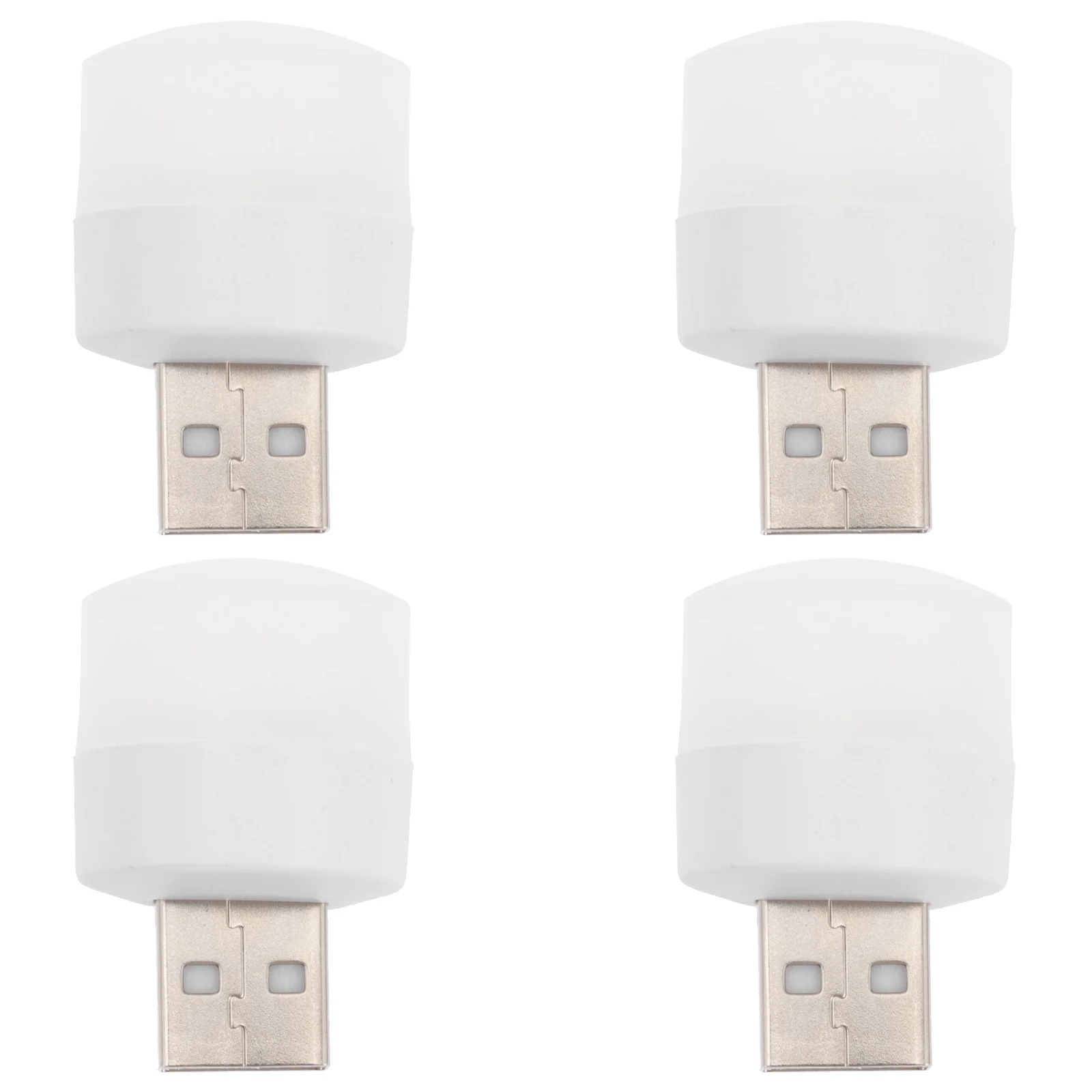 

4 Pcs Portable USB Night Light Mini Lamp Emergency Small Ambient Plug Charge Led