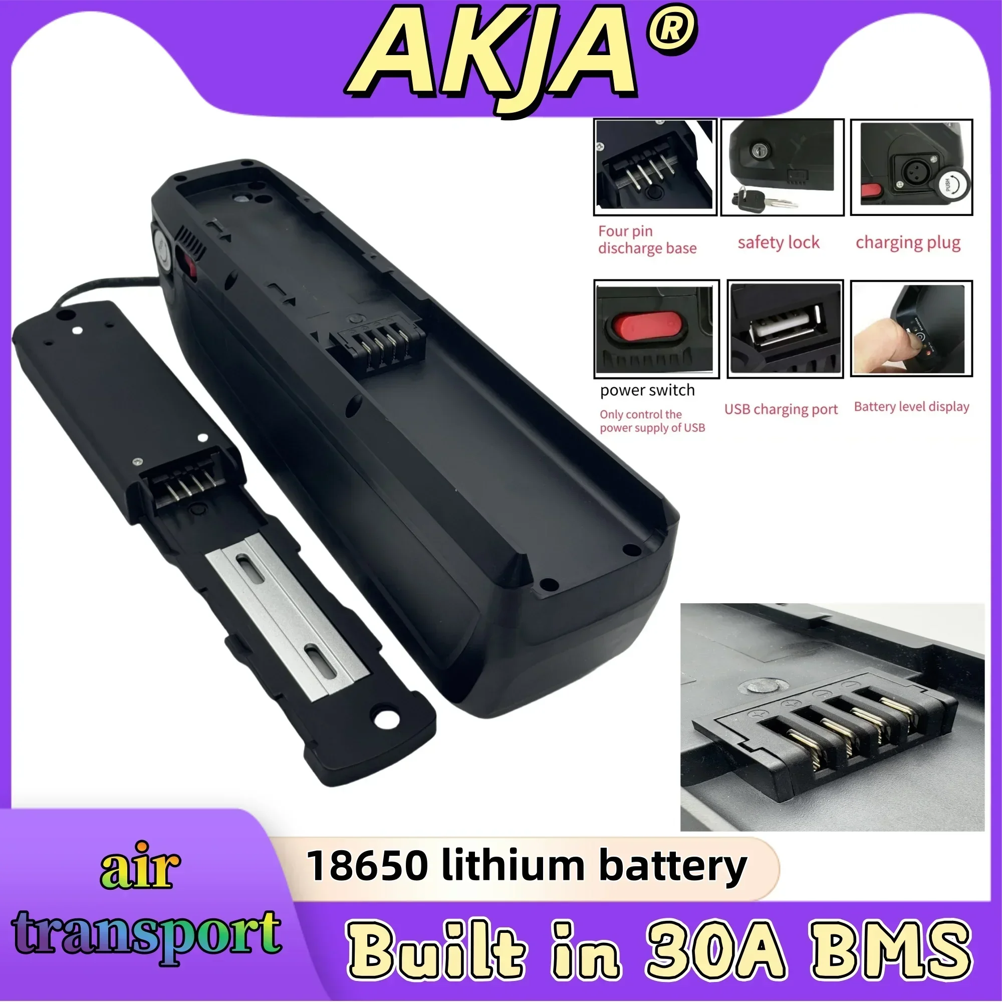 

2025.New Full Capacity Power，18650 Hailong Battery，48V20AH Lithium Battery Pack，Suitable for 250-3000W