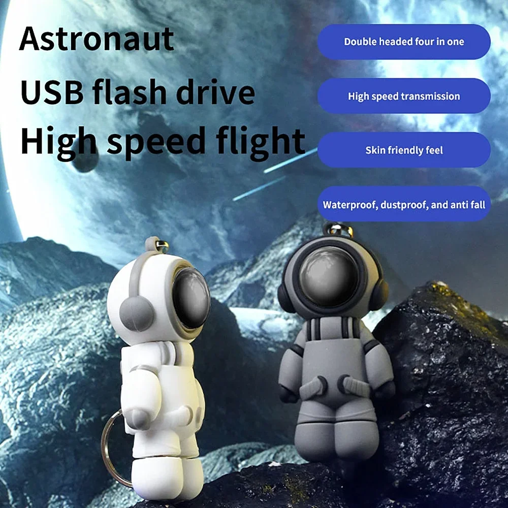 Tylko astronauta 2TB 1TB OTG Flash Drive 3.0 512GB Photo Memory Stick Zewnętrzna pamięć masowa dla iPhone/PC/iPad/Android Mirco Type-c