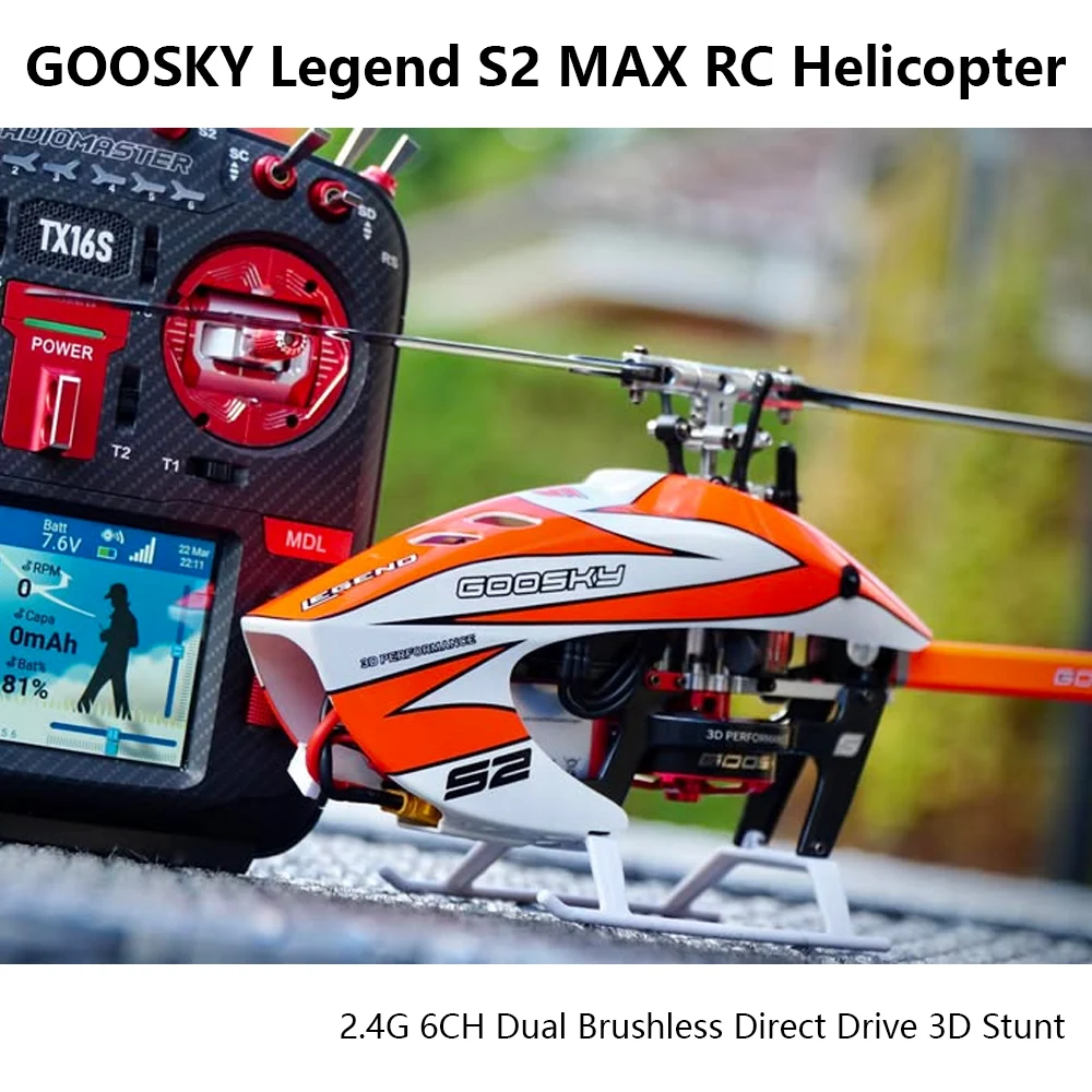 

Модель радиоуправляемого вертолета GOOSKY Legend S2 MAX, 2,4G 6CH, двойной бесщеточный прямой привод, 3D-трюк, радиоуправляемая модель самолета для взрослых начинающих