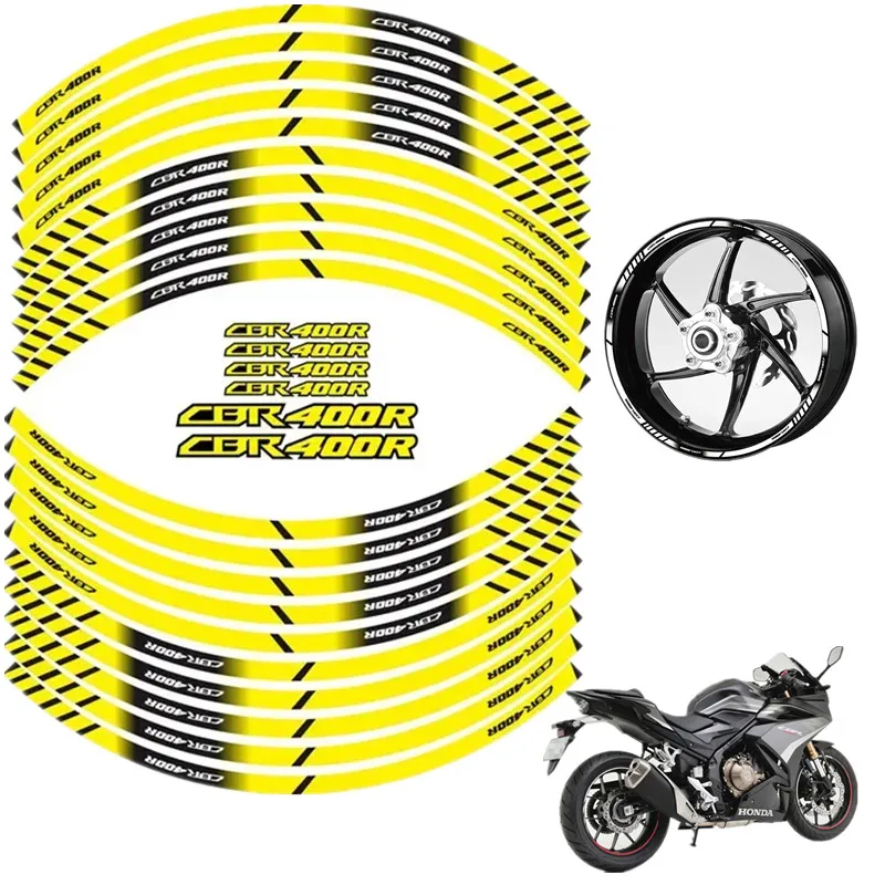 

FOR HONDA CBR400R Motorcycle Parts Contour Wheel Decoration Decal Sticker - B