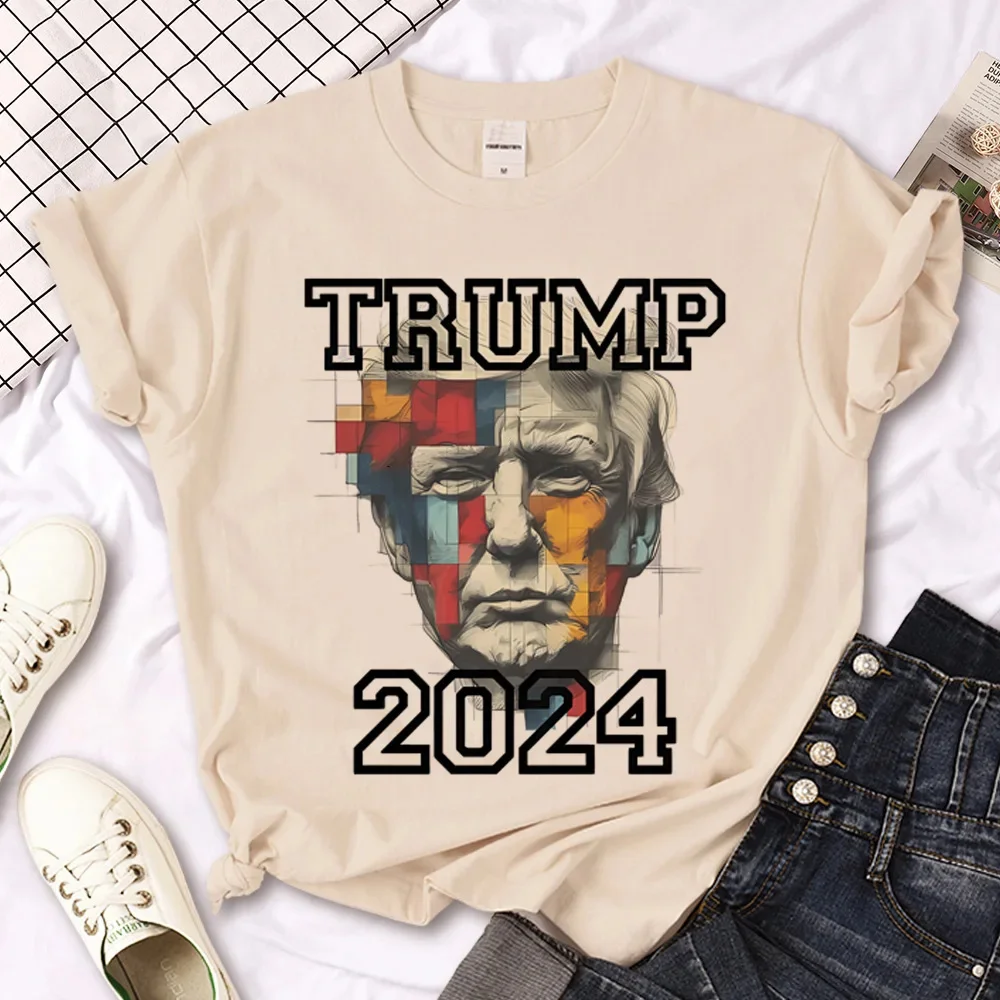 Camiseta gráfica trunfo feminina, camiseta harajuku, roupa de anime feminina, blusa com decote em O, roupa casual, venda quente, Y2K, verão