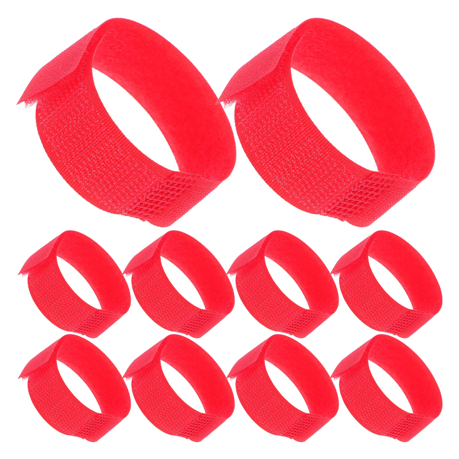 10 Pcs Paw Doggie Sock Holders Canine Bootie Footwear Fasteners Red Anti Slip Straps view 4
