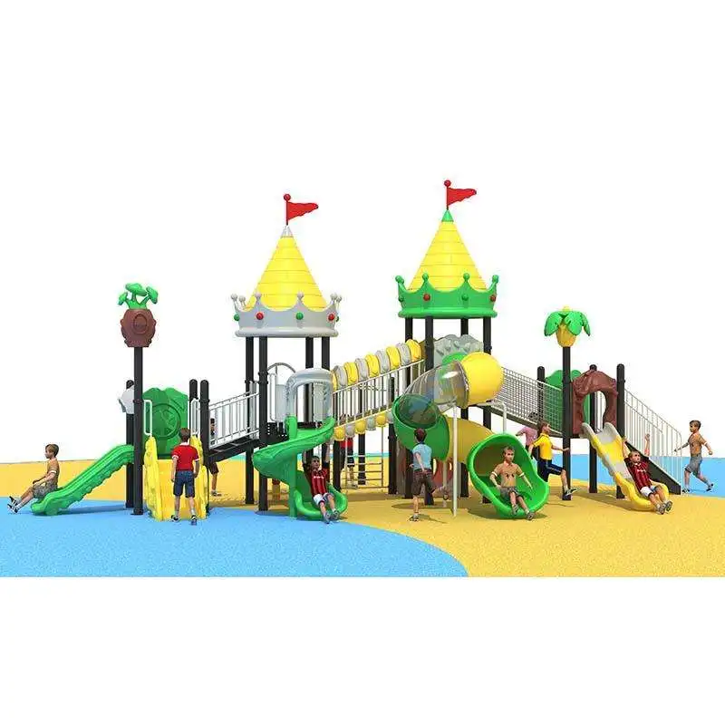 Adult ground slide plastic steel game children's playground supplier outdoor children's playground