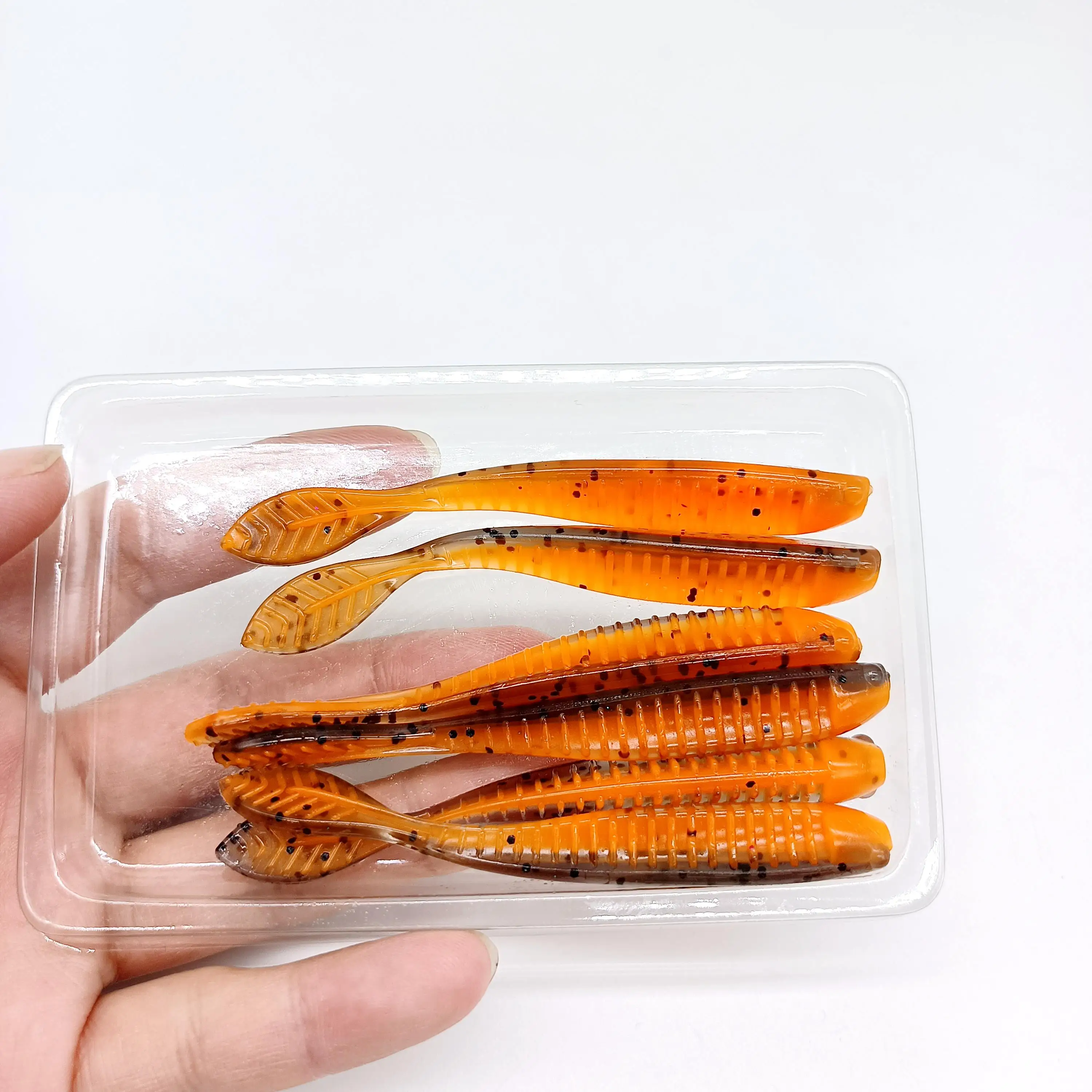 DUODUOYU 6PCS TPE Schwimmenden Angeln Weicher Köder 2,3g/85mm Wobbler Swimbait Silikon Köder Bass Barsch locken Künstliche Köder Tackle – Detail 6