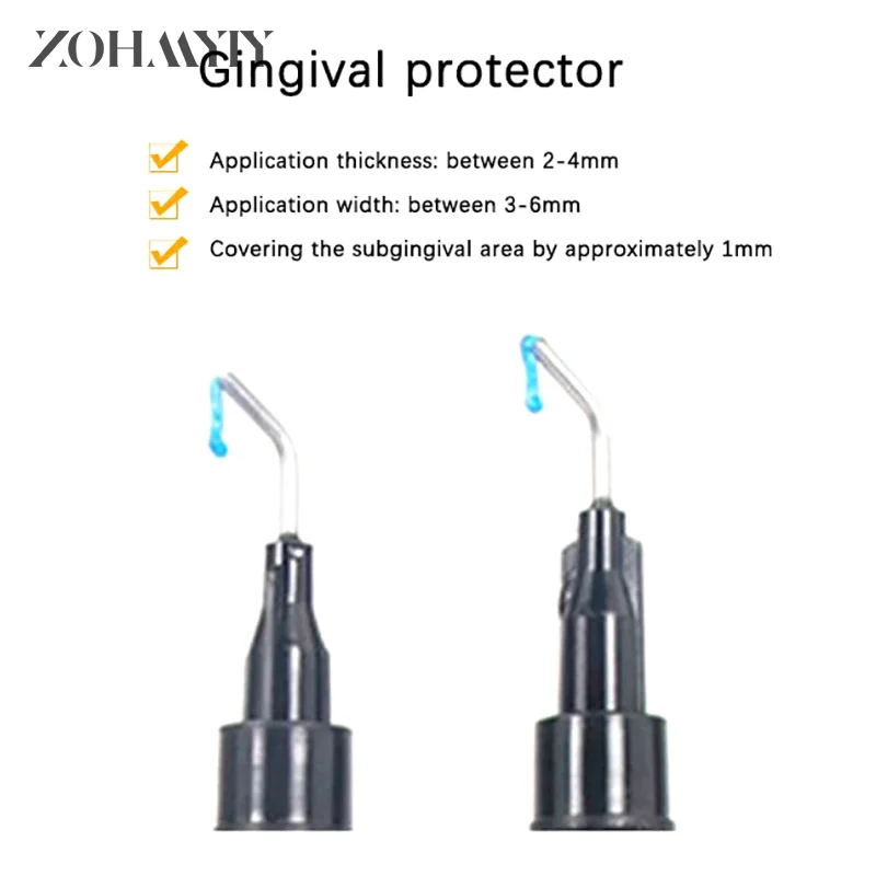 Gel protetor de goma gengival, seringa dental, barreira gengival, branqueamento profissional dos dentes, cuidados clínicos, 1,5 ml, 2,5 ml, 3ml