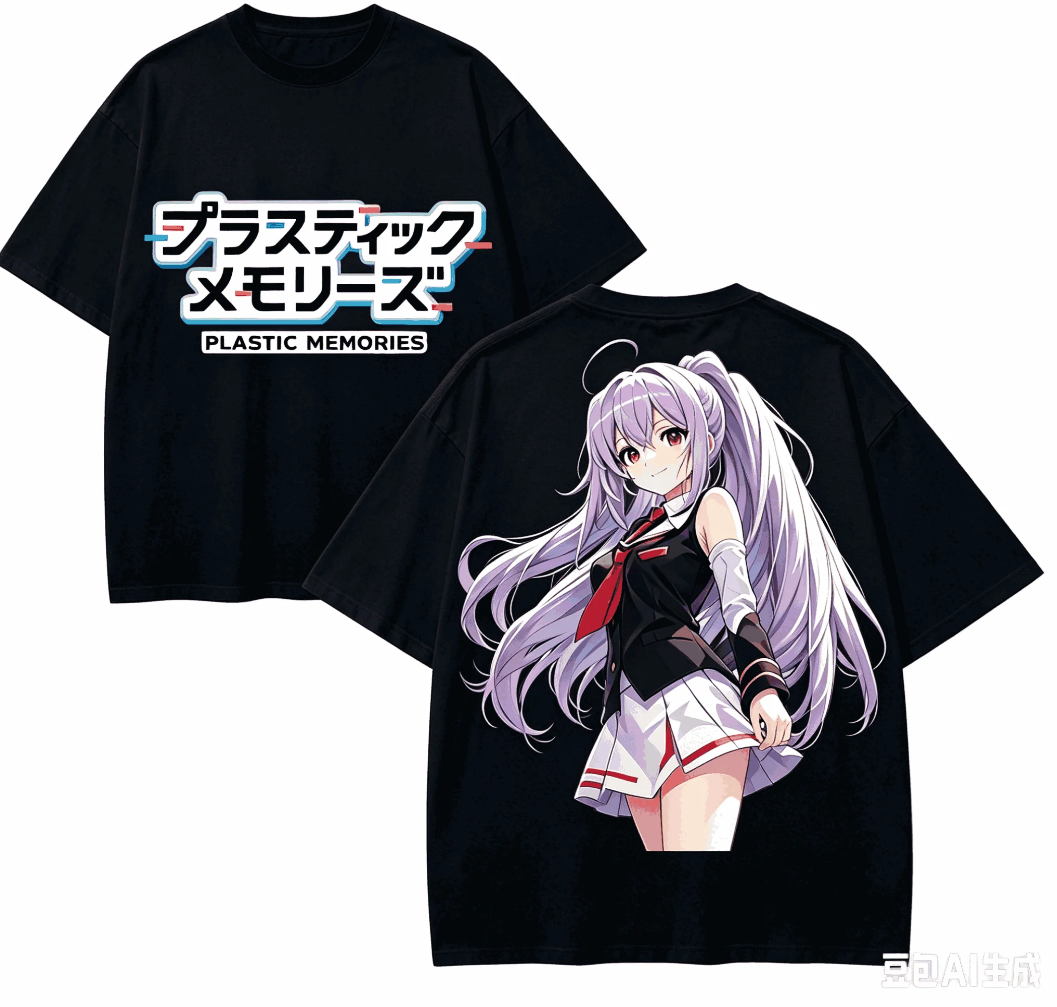 Plastic Memories Anime Lover T-shirt Harajuku Cotton New Model High Street Retro Fashion Unisex Oversized high quality Couples