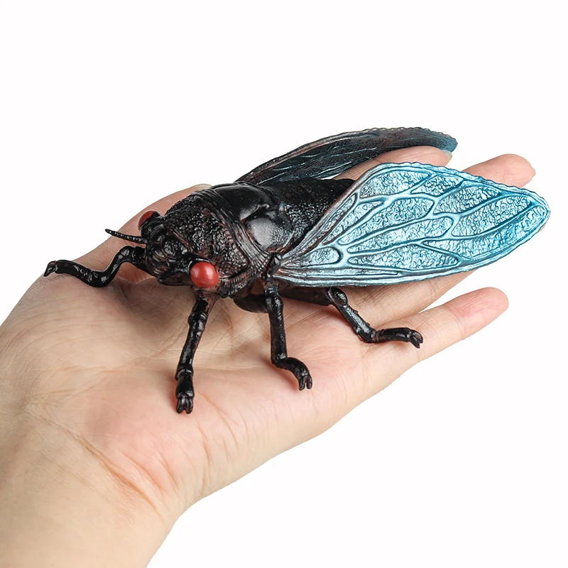 Oenux Insekt Tiere Modell Cricket Zikade Käfer Marienkäfer Action-figuren Figur Pädagogisches Kind Halloween Spielzeug Geschenk