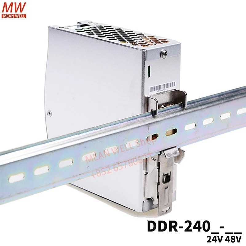 يعني جيدا تحويل التيار الكهربائي الأصلي 240 واط DIN السكك الحديدية نوع DC-DC محول DDR-240B DDR-240C-24 DDR-240D-24 DDR-240D-48 #4