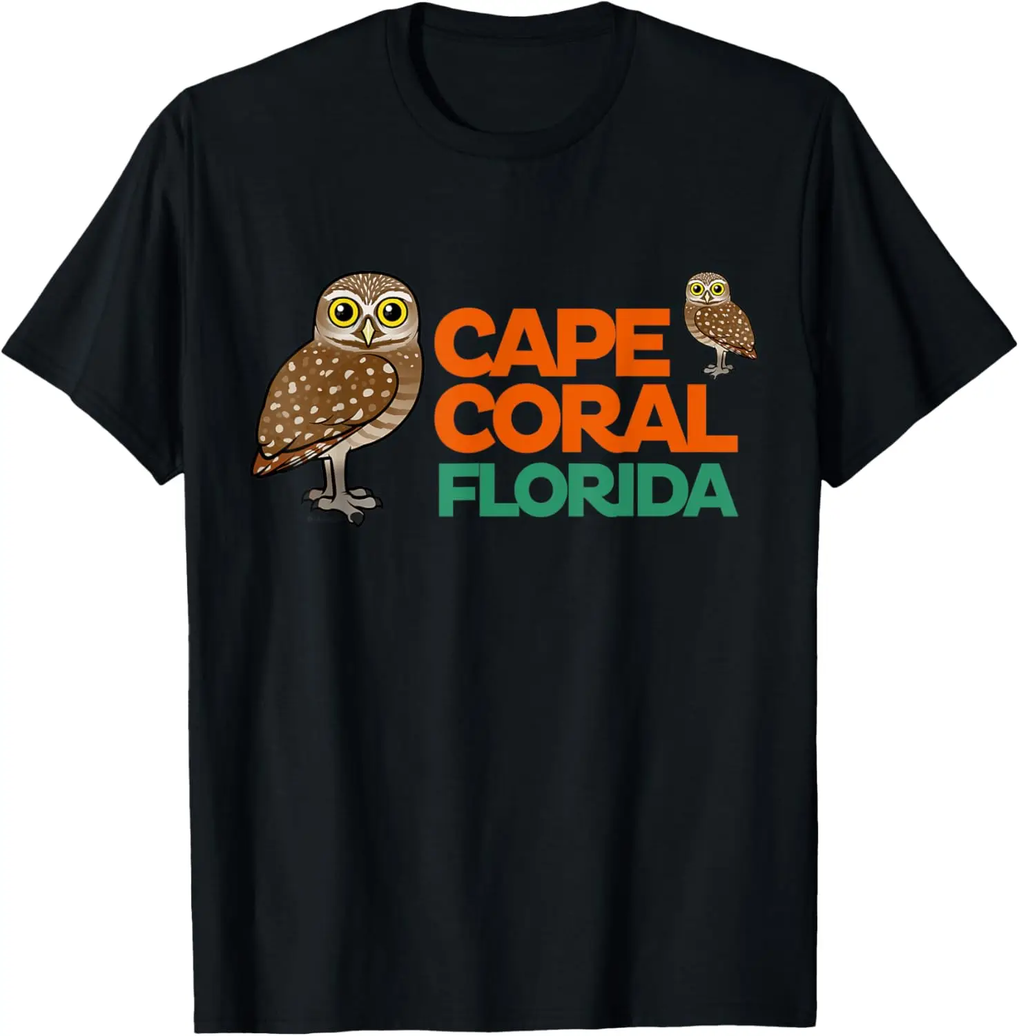 Cape Coral Florida Burrowing Owls Birdorable T-Shirt