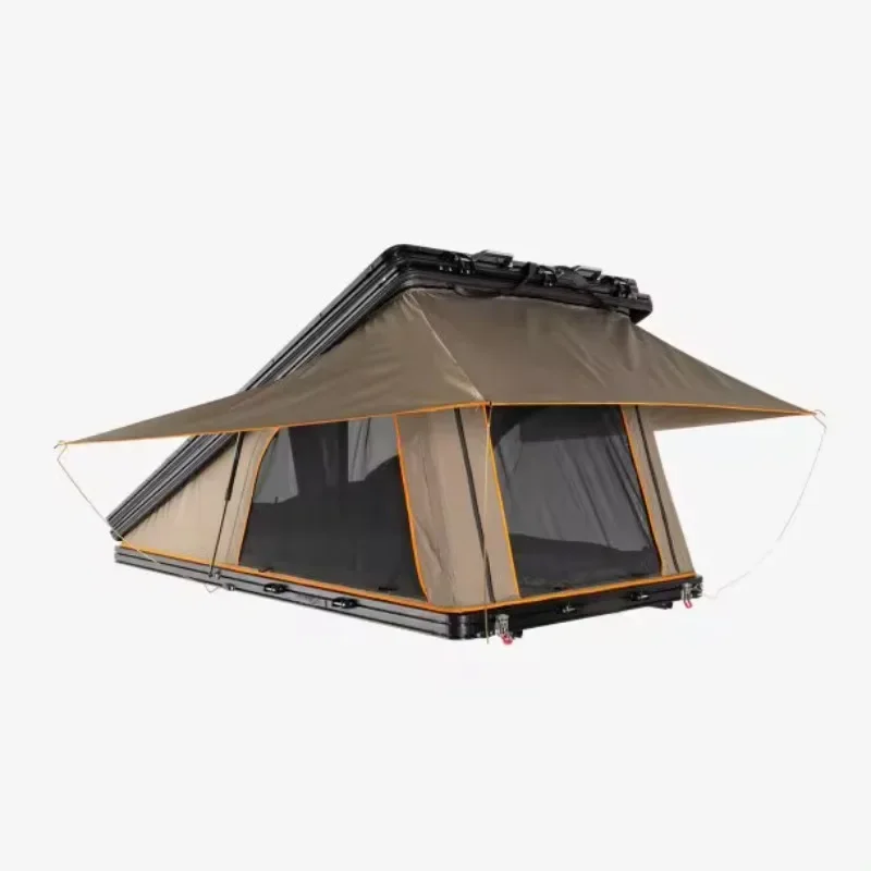 POP Aluminum Camping  2-4 Person outdoor travel hiking Roof Top Tent Car Rooftop  Z  Clam shell Hard Shell