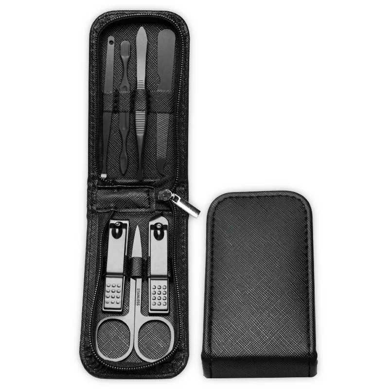 

Nail Clipper Set Personal Care Tools Eyebrow Scissors 7 Pcs Portable Luxury Manicure Sets Pedicure Kits Bright Color