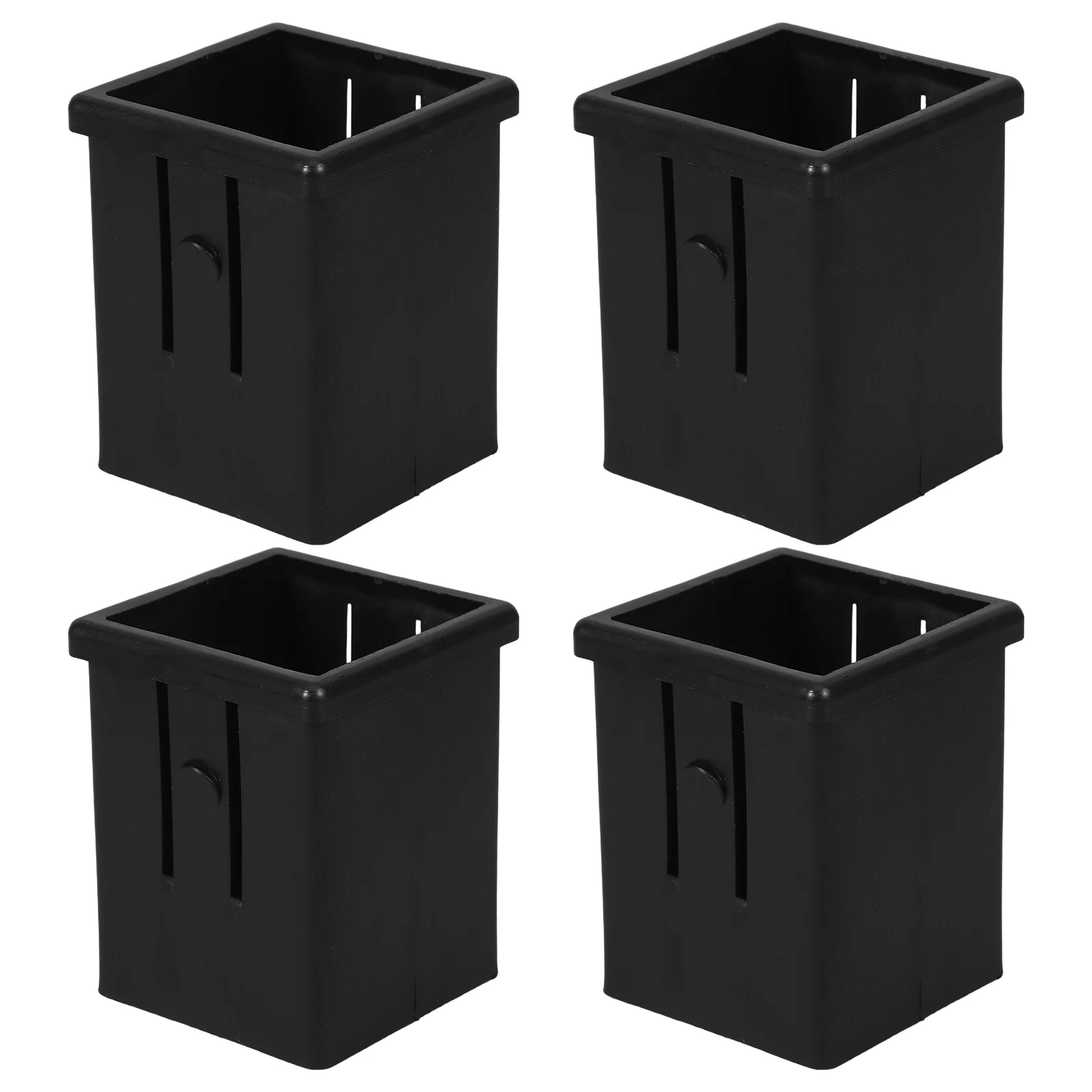

4 pcs Square Tube Inserts Sleeve Converter Edge Length 50mm To 40mm Inner Adapter For Glide Tubes Sliding Height Accessories