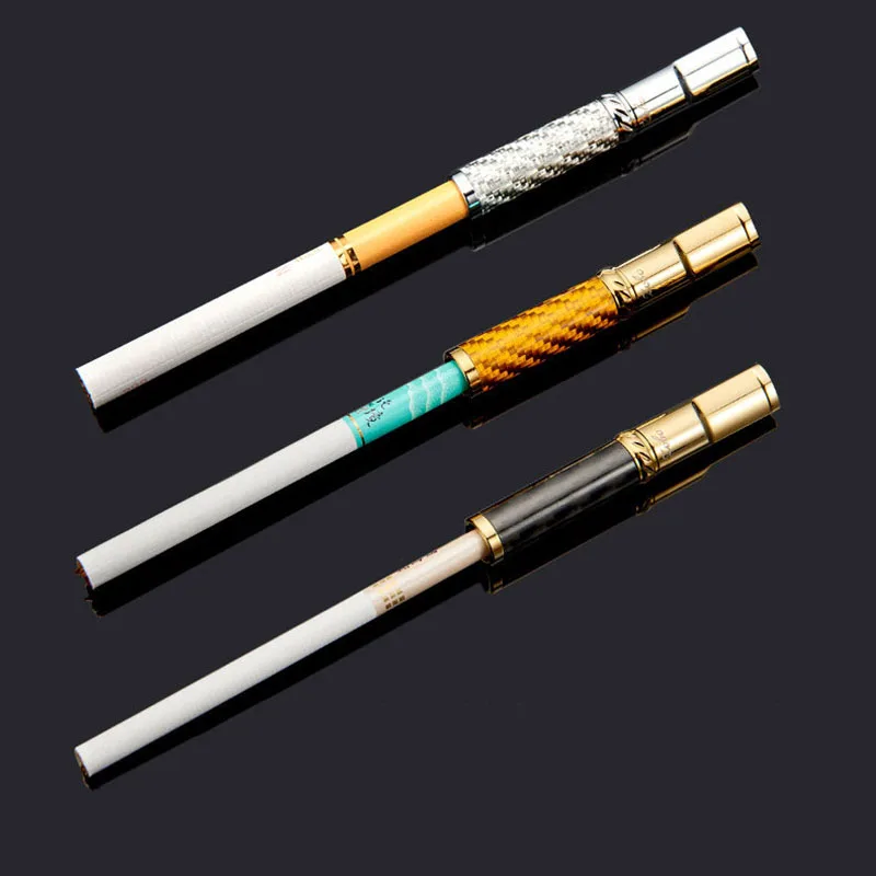 Metal Cigarette Holder Filter Type Washable Smoke Mouthpiece Multifunction Tobacco Pipe Men original gifts