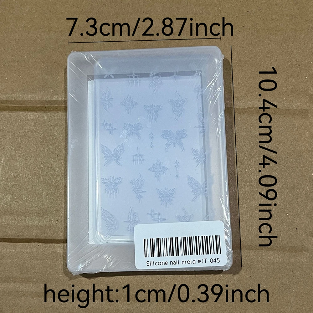 1 stks Klein Patroon Hello kitty Nail Art Mold 5D Stickers Kawaii Cartoon DIY Nail Decals DIY Mold Manicure Decoratie accessoires