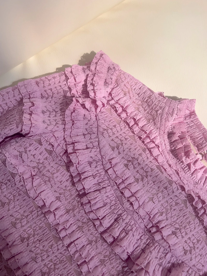 Rétro dame cloche Sve Dr Ele violet dentelle longue Dr vacances Sle Dr taille haute a-ligne jupe fermeture à glissière