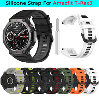 Silicone Strap For Amazfit T-REX 3 Smart Watch Sports Band Original Replacement Huami T Rex3 Bracelet Belt Accessories