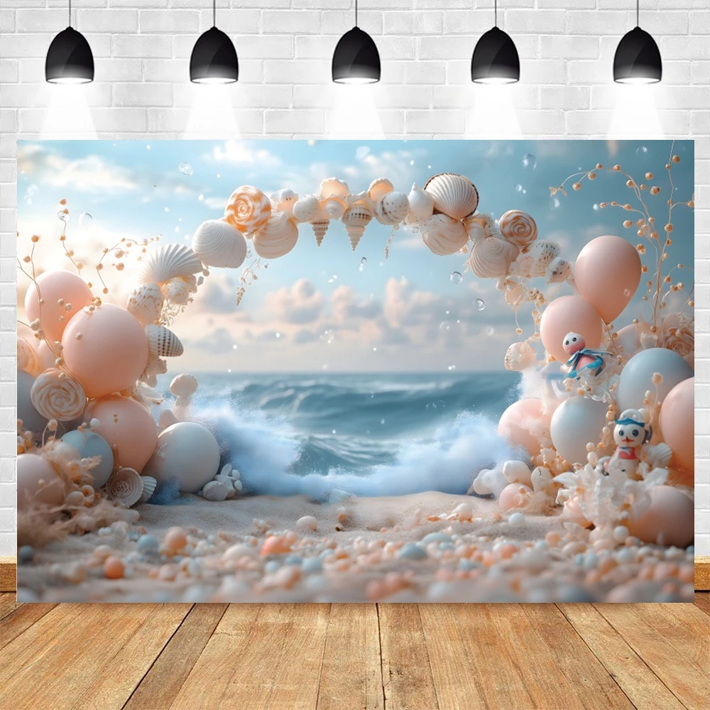 خلفية الصورة من قوس قذيفة قاع البحر الحلوى ، خلفيات التصوير الفوتوغرافي للاستحمام الطفل ، التصوير الفوتوغرافي لعيد الميلاد ، استوديو الصور ، صور ضوئية