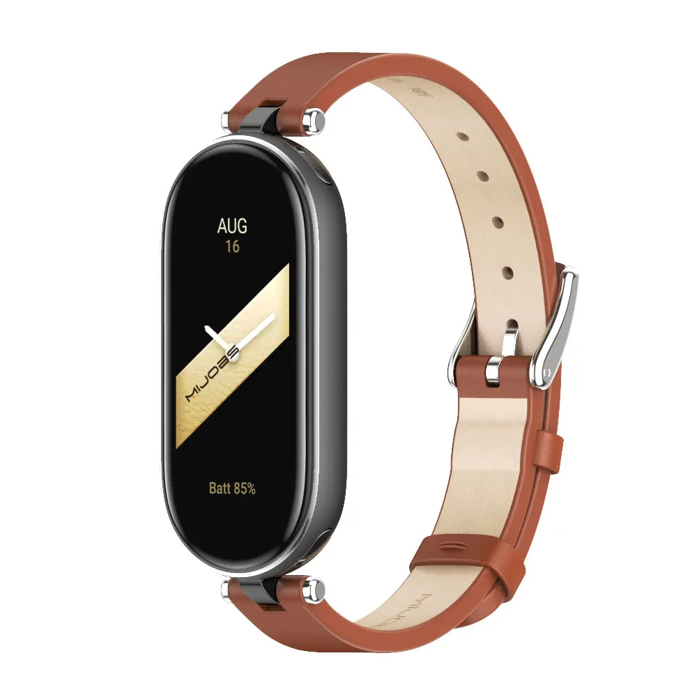 Ladies Strap for Mi Band 9 8 7 6 5 4 3 Watchband for Xiaomi Smart Band 8 PU Leather Wristband for Mi Band 7 Strap For Mi Band 6