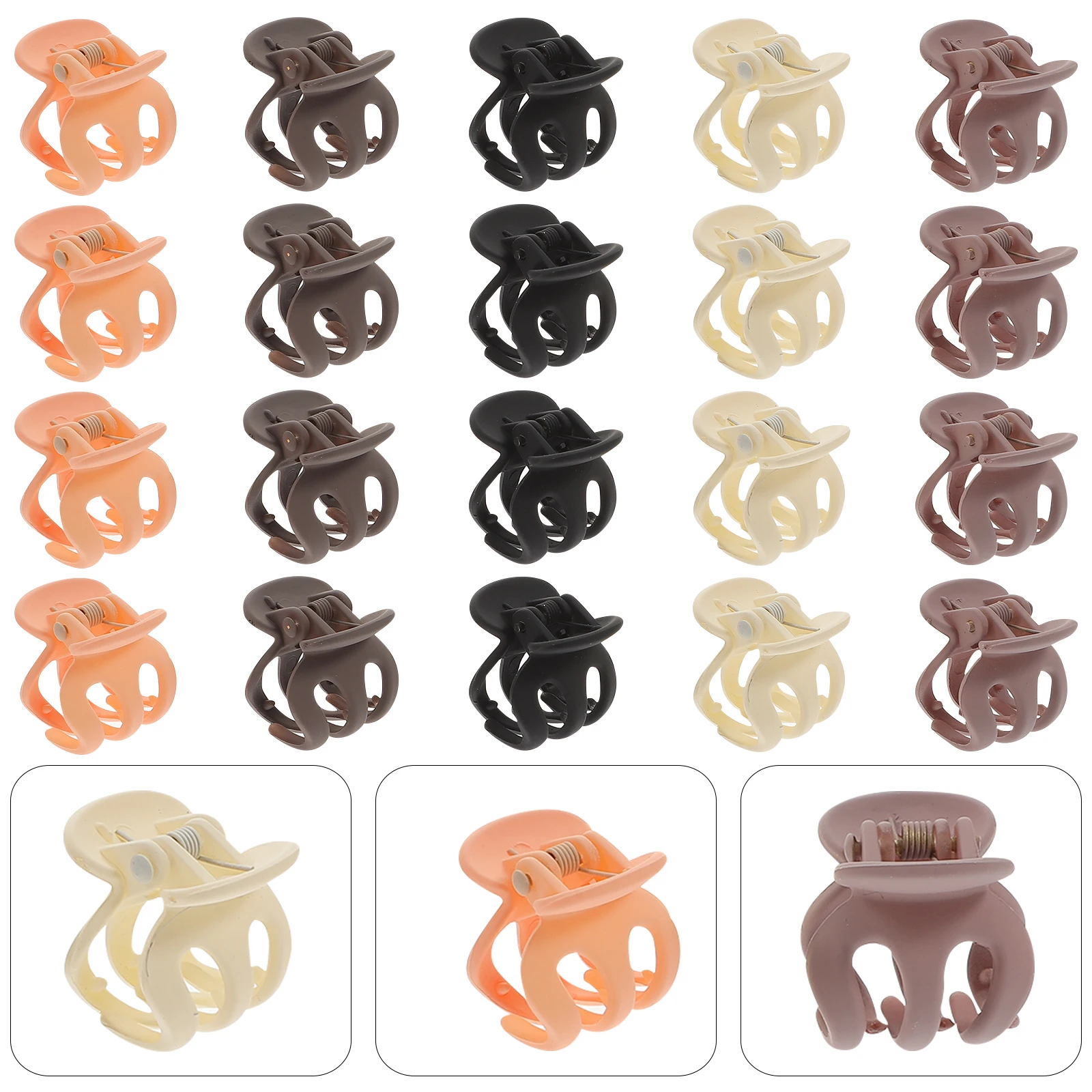 

2 set Small Claw Clips Girls Kids Accessories Mini Gripping Clips For Thin Thick Hair Durable Organizing Hair Barrettes