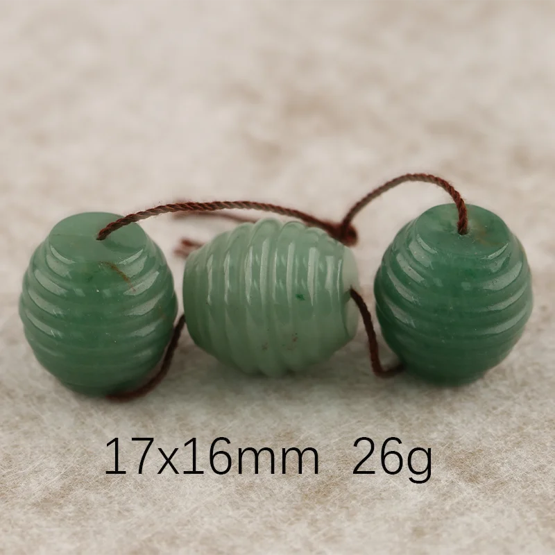 B&F Handmade Green Aventurine Pendants, Genuine Natural stones beads, Unique Stones for jewelry & DIY Earring Beads