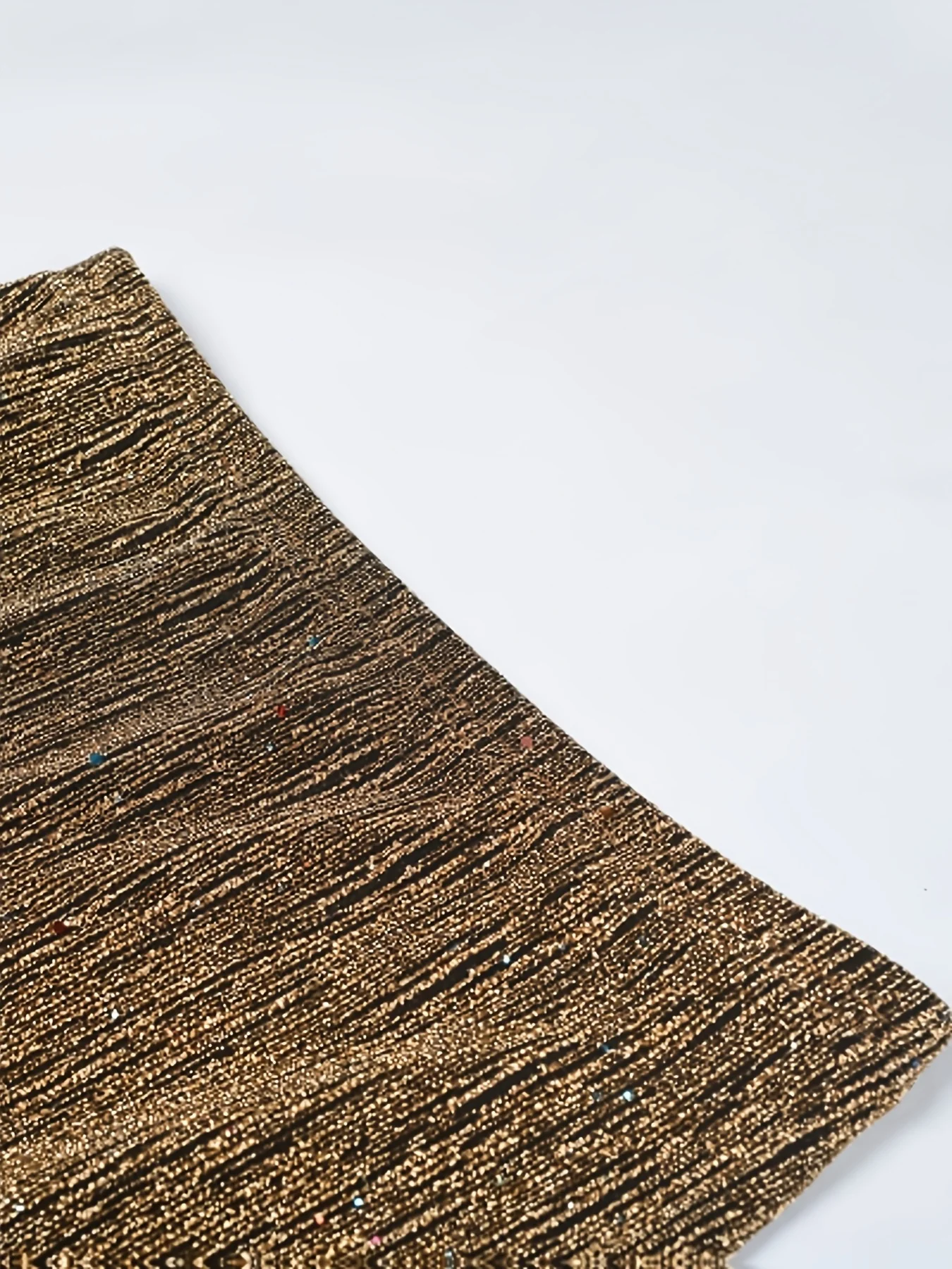 Damen-Freizeitkleid, elegant, einfarbig, mit elastischem Bund, halb langer Rock, modisch und bequem, Damenbekleidung. – Detail 8