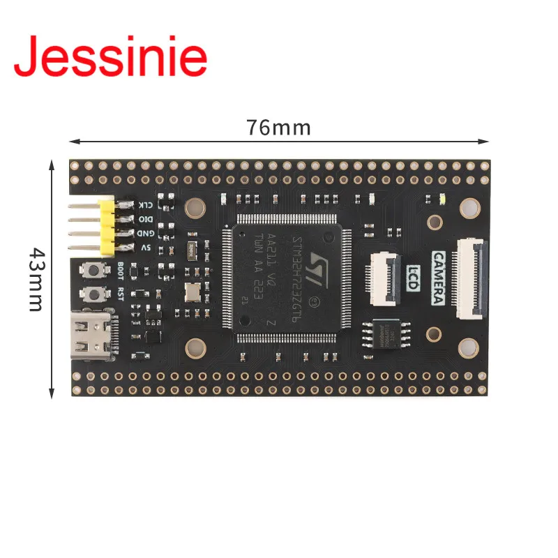 Płytka rozwojowa STM32H723ZGT6 STM32 z 2.0-calowym wyświetlaczem TFT IPS LCD i modułem kamery SPI OV2640. — zdjęcie 6