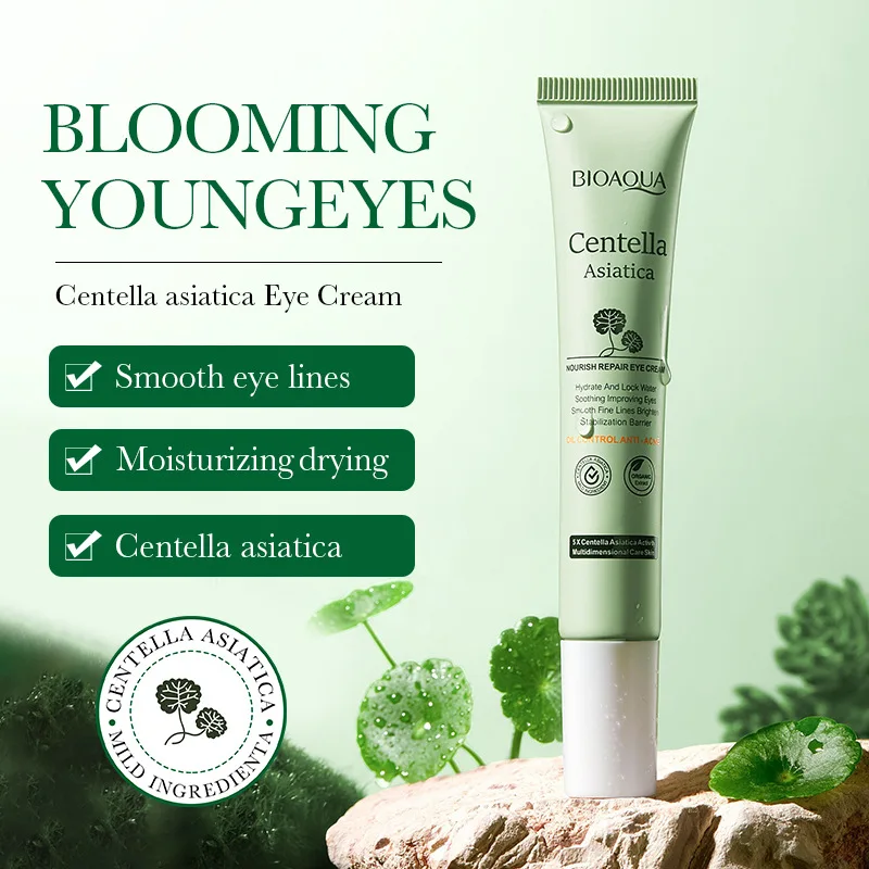 Centella Asiatica Crema para los ojos, bolsas hidratantes, antiarrugas, antienvejecimiento, belleza para los ojos, productos para el cuidado de la piel