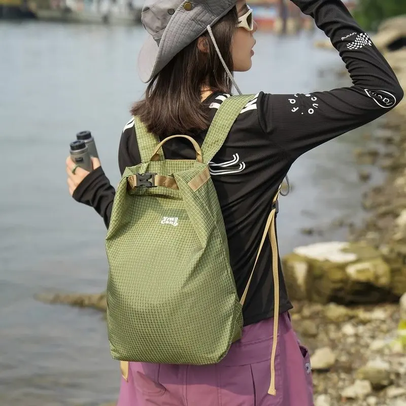 Lightweight Drawstring Backpack Large Capacity Sports Outdoor Casual Unisex Commuting Travel Casual Backpack Nylon Material