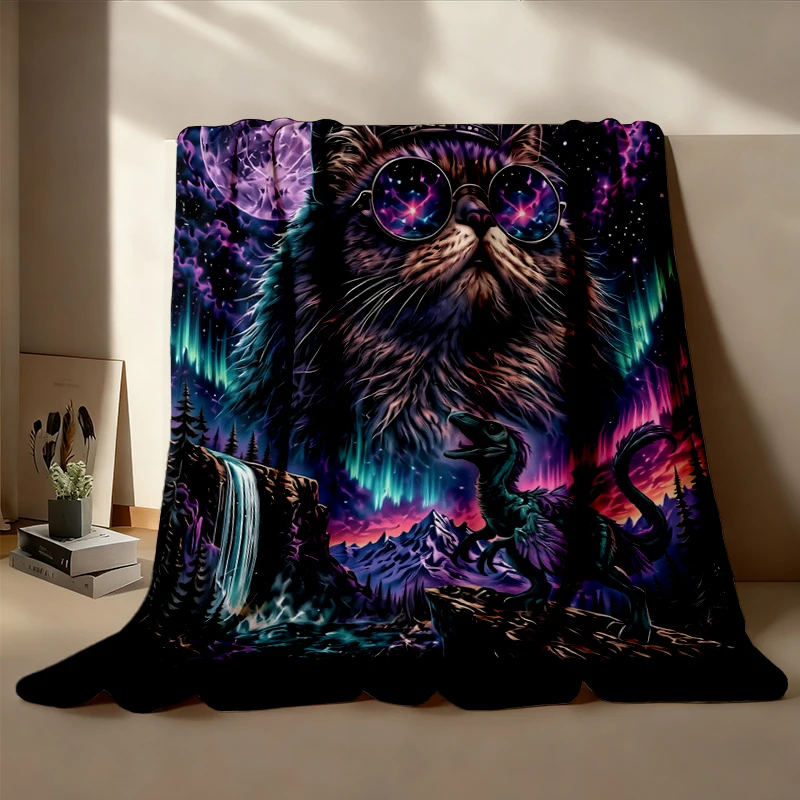 Princess Donut and Mongo Flannel Blanket, Dungeon Crawler Carl DCC LitRPG Graphic Flannel Throw