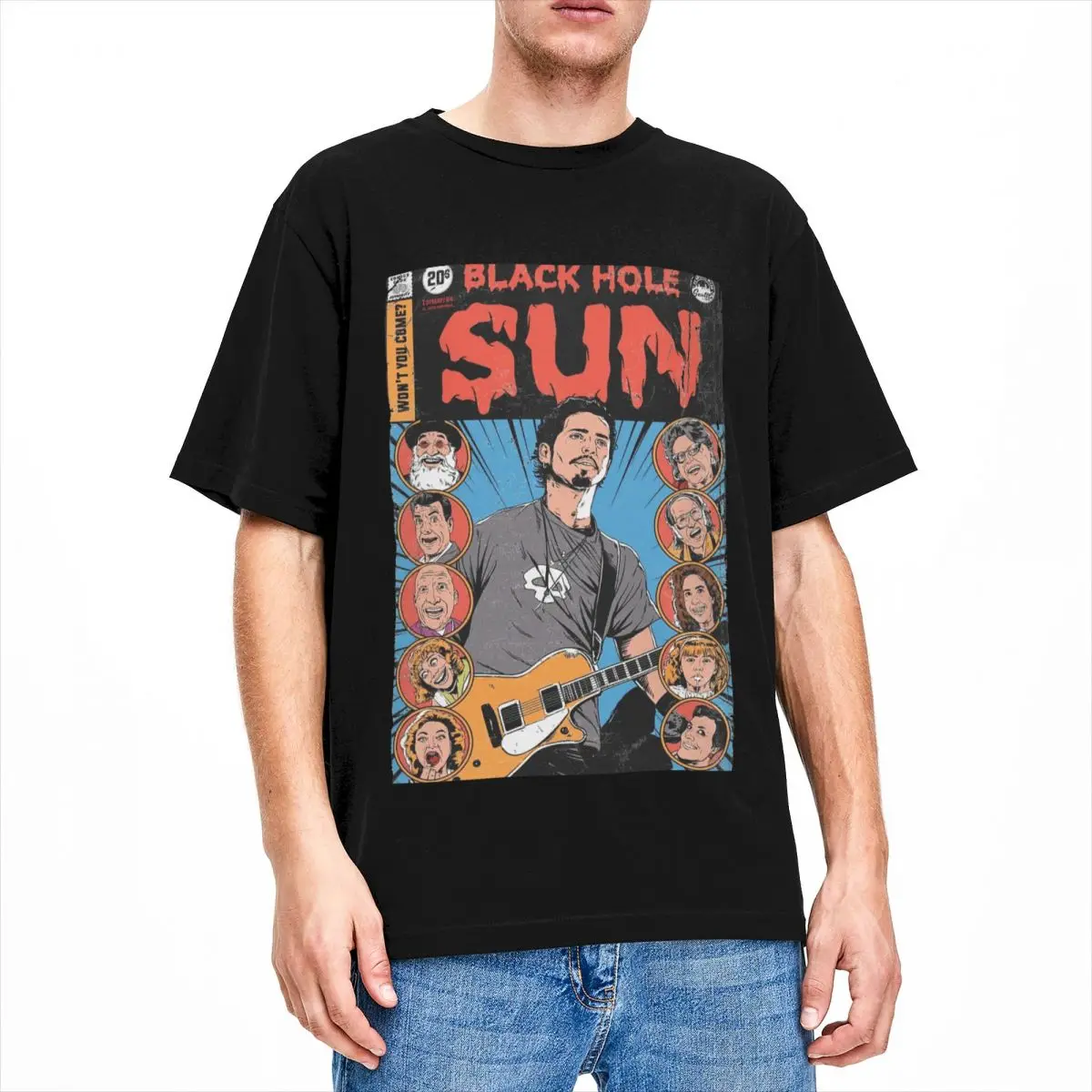 Unique Black Hole Sun Soundgarden T Shirt Men Women