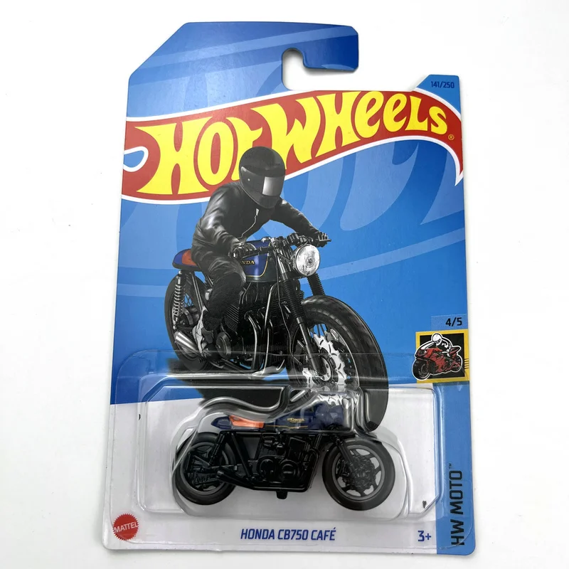 

Hot Wheels 2023, 1/64 HONDA CB750 CAFE, металлическая литая модель, коллекция игрушечных транспортных средств