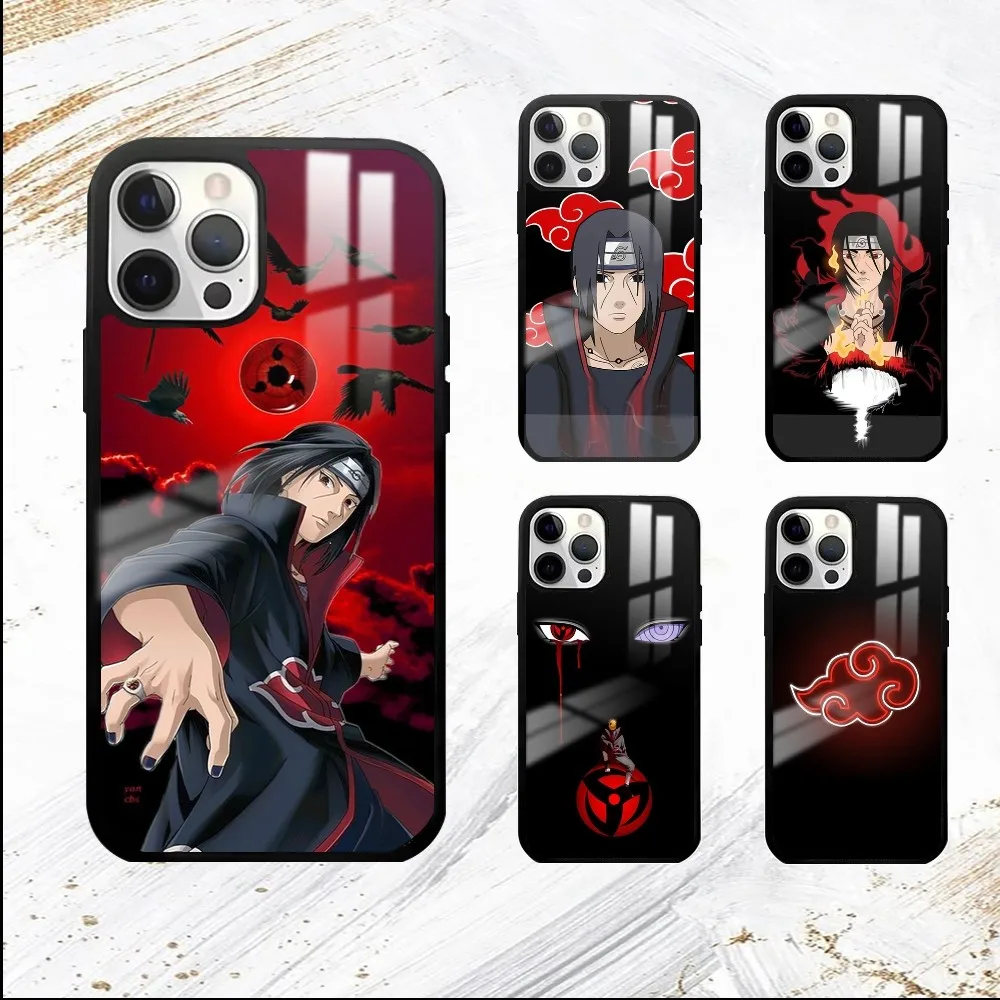 Anime U-Uchiha Sasuke Phone Case For iPhone 16 15 14 13 12 11 Pro Max Plus Mini PC Mirror Fashion  phone case