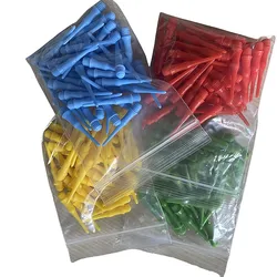 Four Colors 50PCS Safety Plastic Dart Head Accessories Soft Plastic Pointed Needles Replacement of Dart Colored Parts