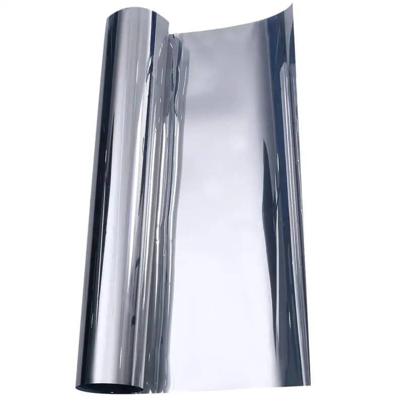 1 Roll Of One-Way Reflective Glass Film Window Sticker Solar Heat Insulation Film Sunshade Film Anti-UV Window Tinting Film